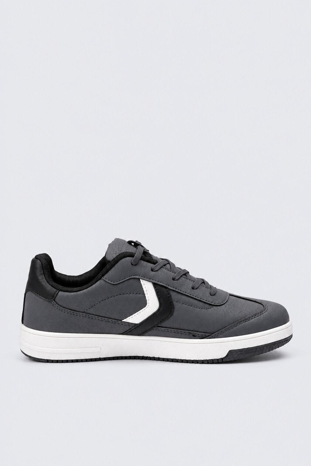 Mens Grey Colorblock Lace-Up Sneaker - Image 2