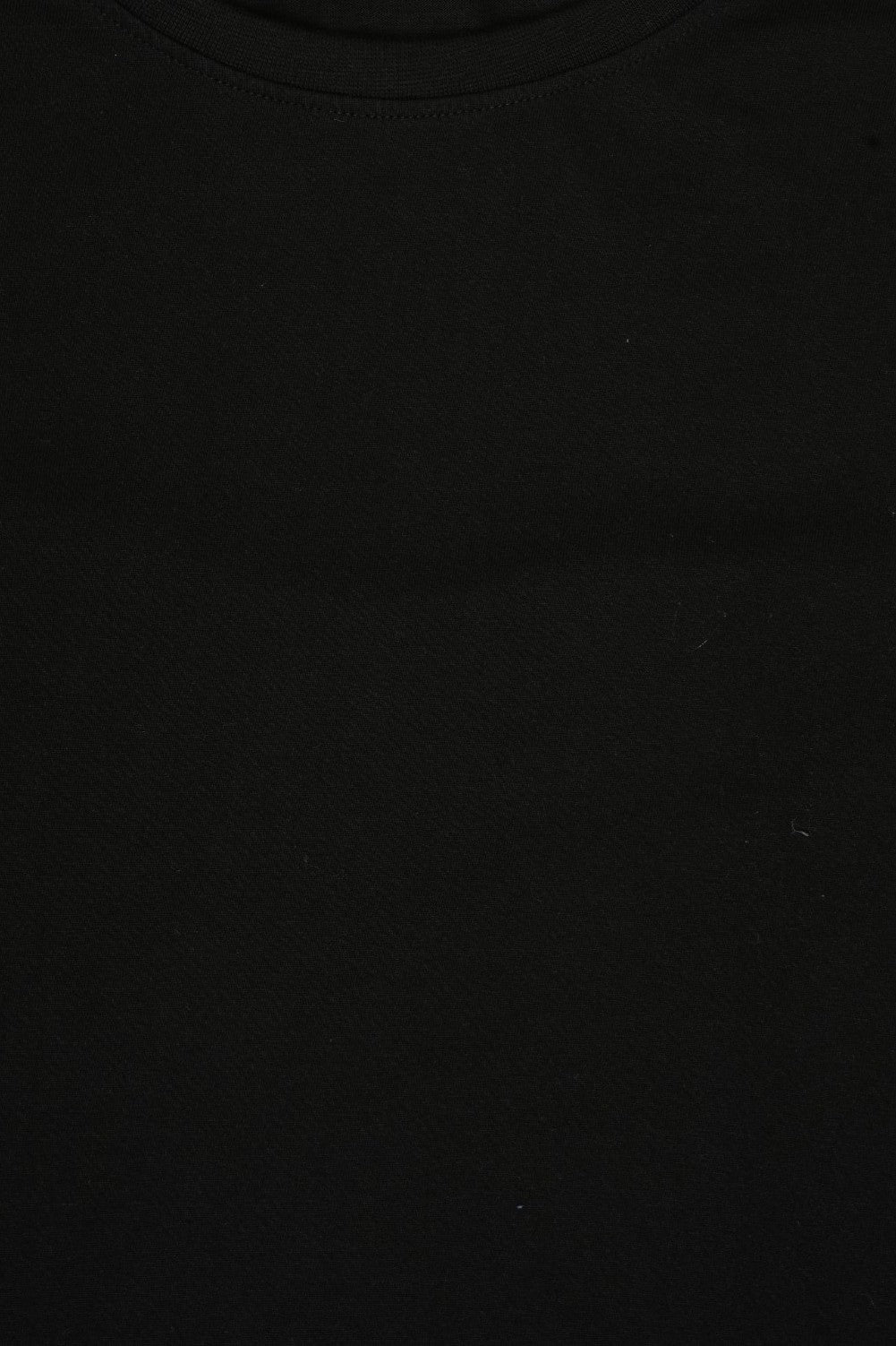 Womens Regular Fit Solid Black T-Shirt - Image 7