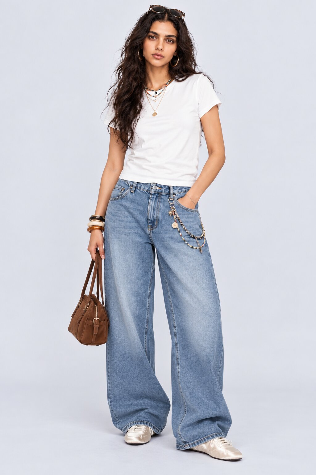 Womens Regular Fit Solid White T-Shirt - Image 6