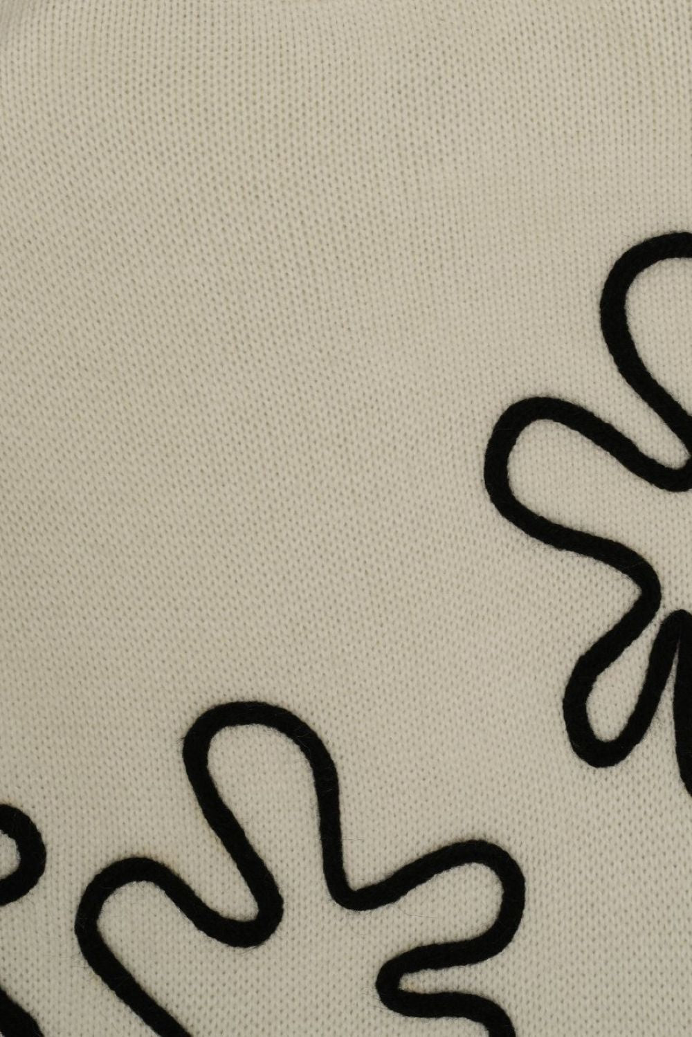Womens Floral Pattern Knit Pullover Sweater - Image 8