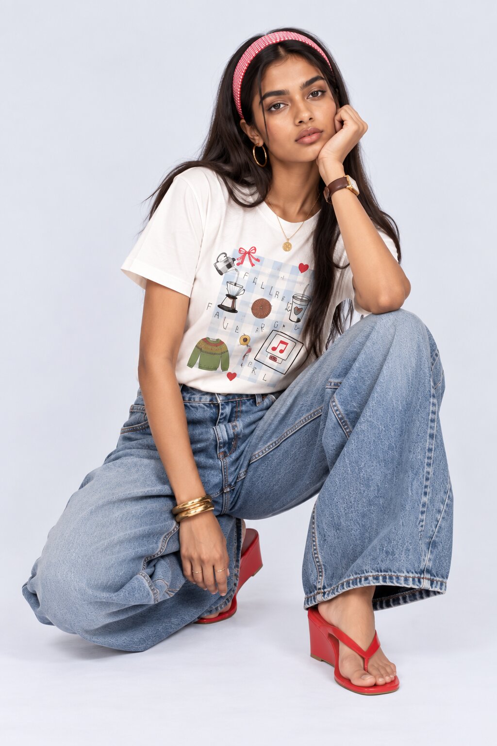 Womens Relaxed Fit Graphic Print T-Shirt - Image 5
