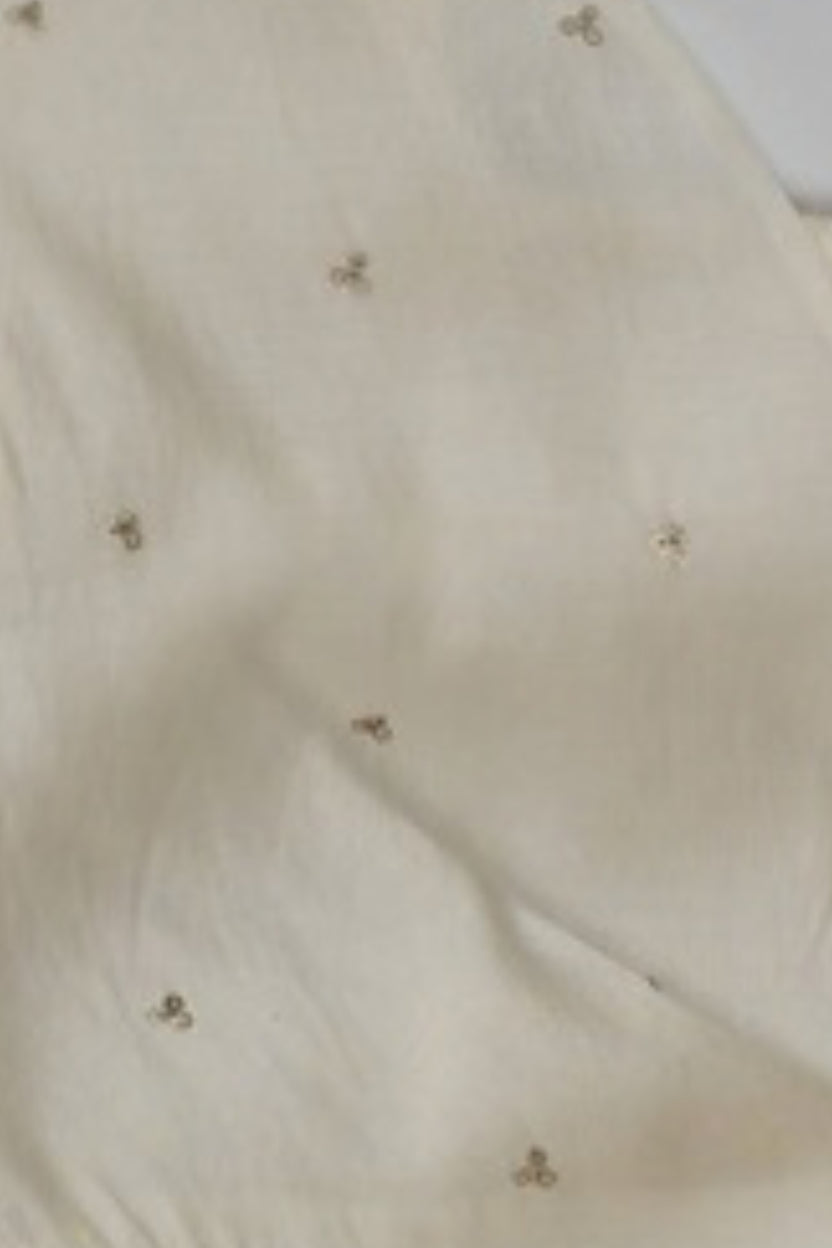 Womens Off White Ditsy Twist Front Crop Top - Image 8