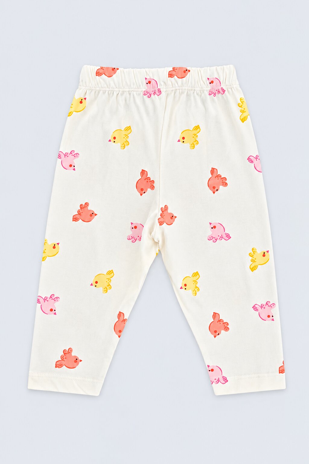 Infant Girls Cream Bird Print Co-ord Set - Image 4