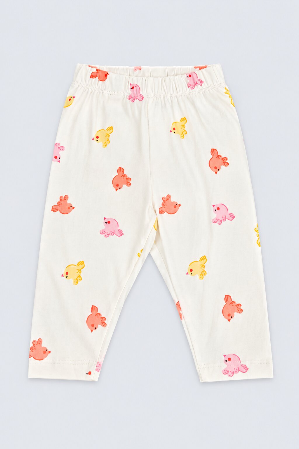 Infant Girls Cream Bird Print Co-ord Set - Image 5