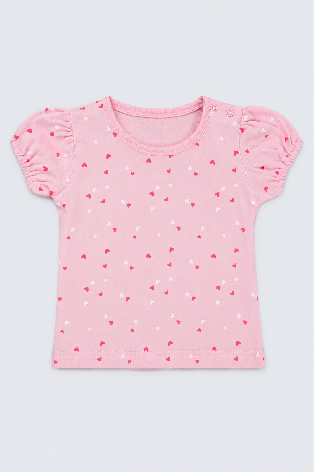 Infant Girls Pink and Red Bunny Printed Pack of 2 T-Shirts - Image 4