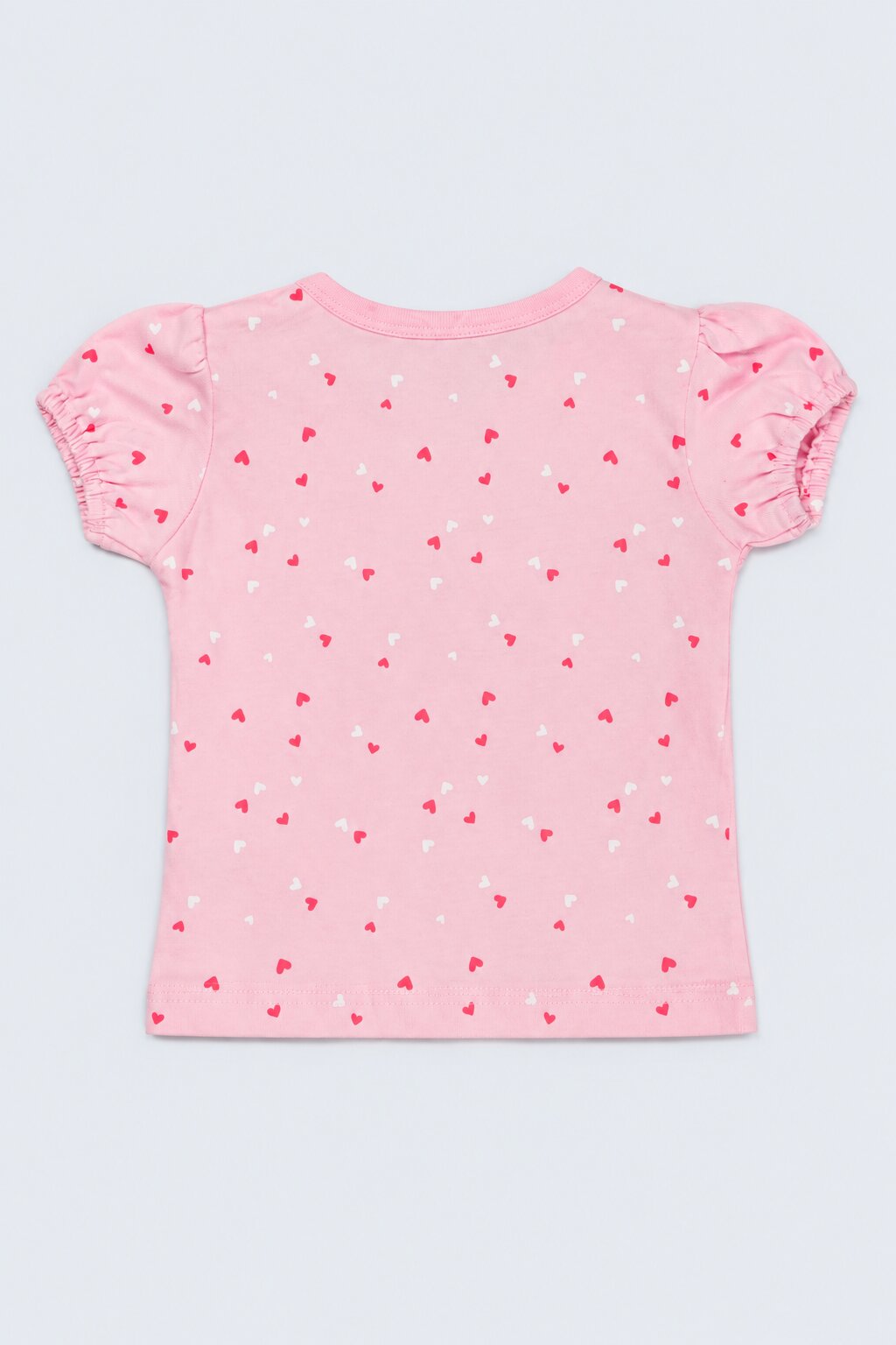 Infant Girls Pink and Red Bunny Printed Pack of 2 T-Shirts - Image 5