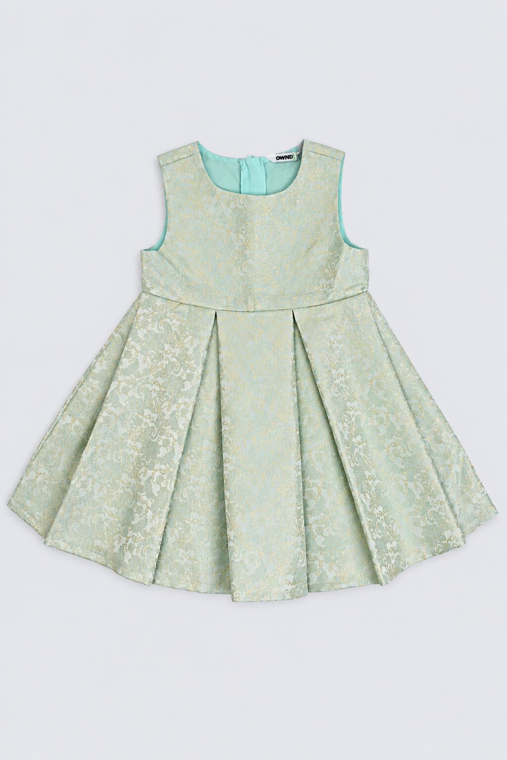 Girls Paisley Print Fit & Flare Dress - Image 2