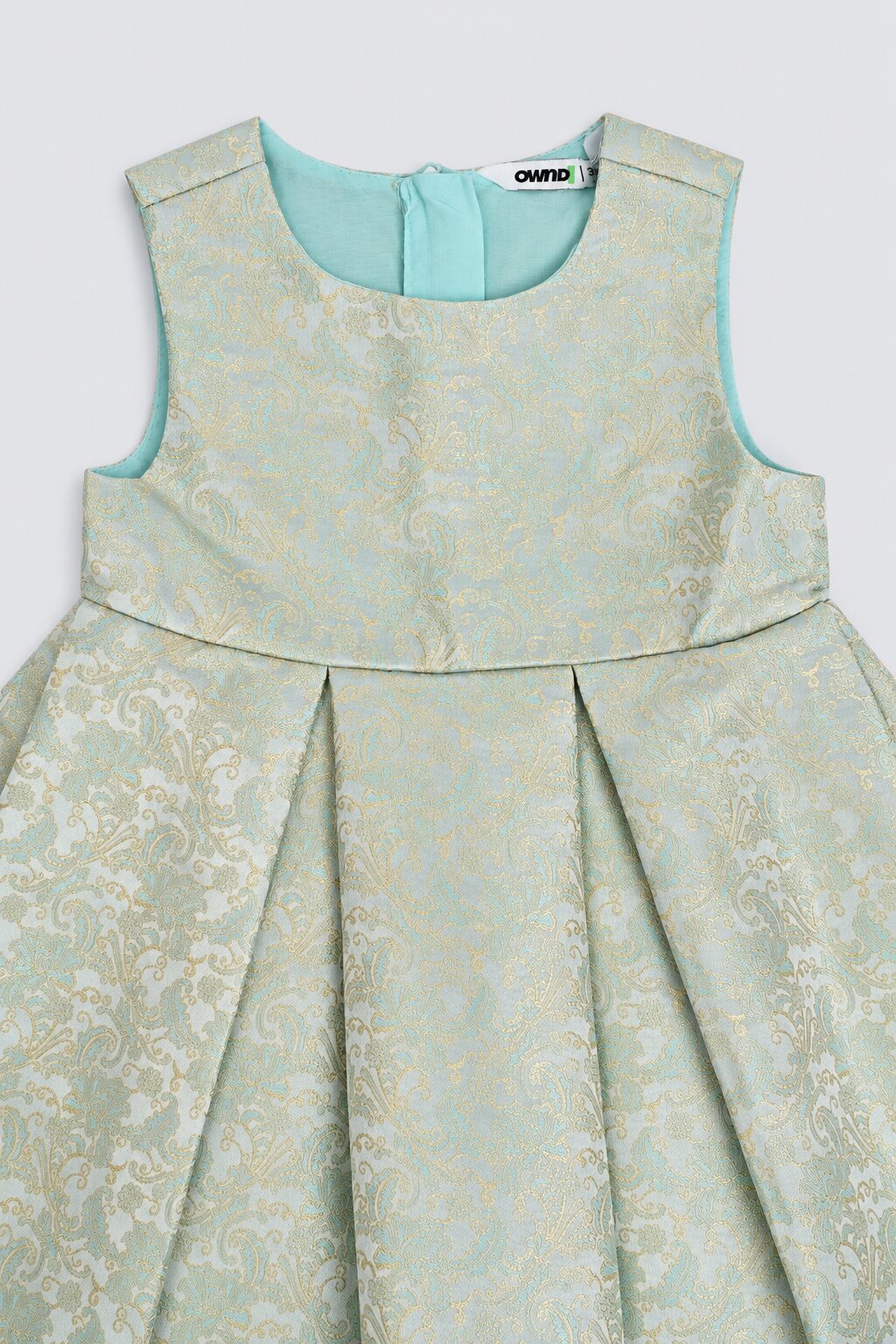 Girls Paisley Print Fit & Flare Dress - Image 5