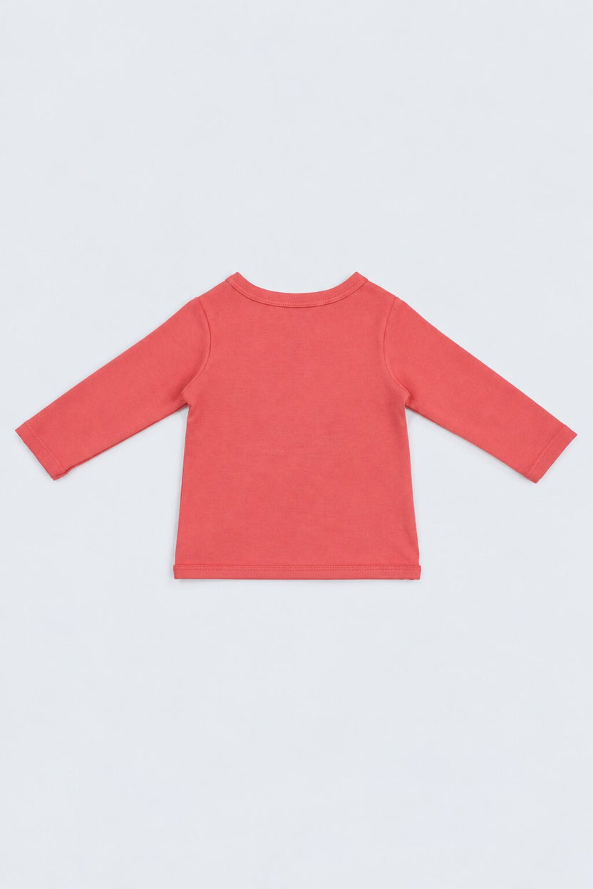 Infant Girls Red Kitty Print Co-ord Set - Image 3