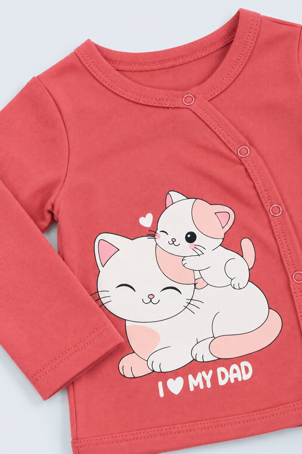 Infant Girls Red Kitty Print Co-ord Set - Image 7