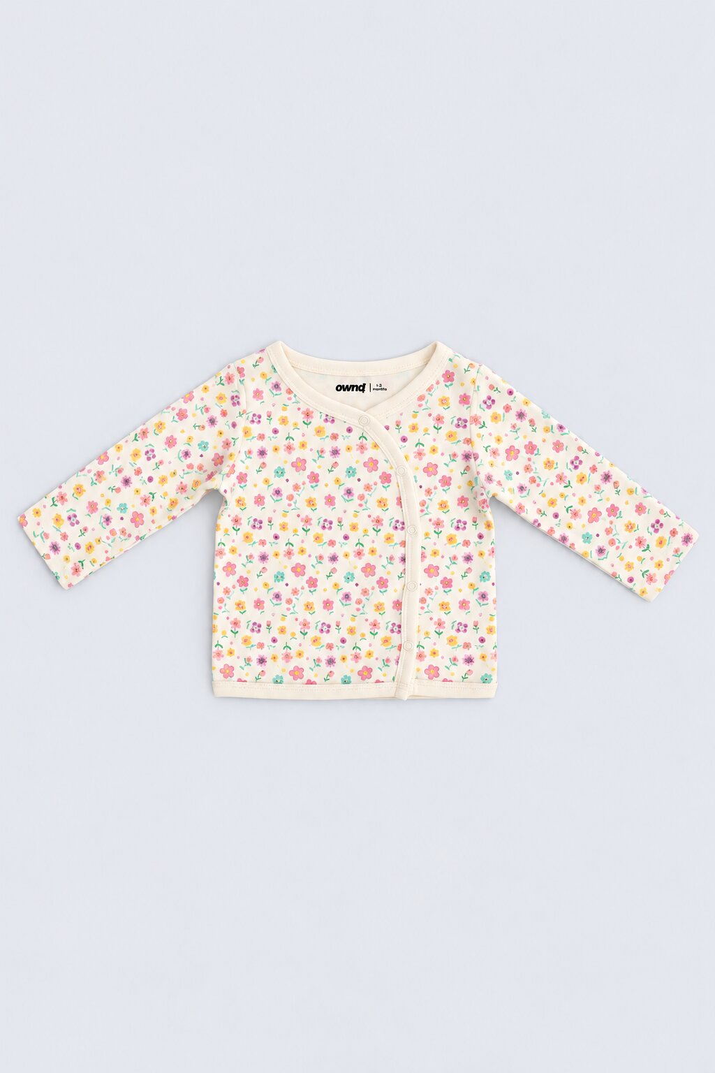 Infant Girls Off White Floral Print Co-ord Set - Image 2