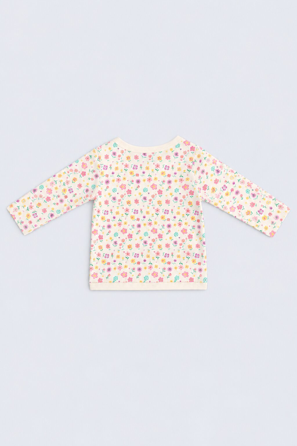 Infant Girls Off White Floral Print Co-ord Set - Image 3