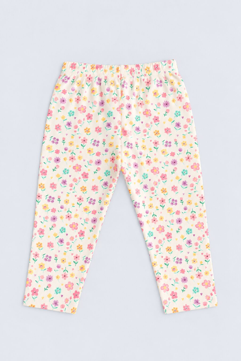 Infant Girls Off White Floral Print Co-ord Set - Image 4