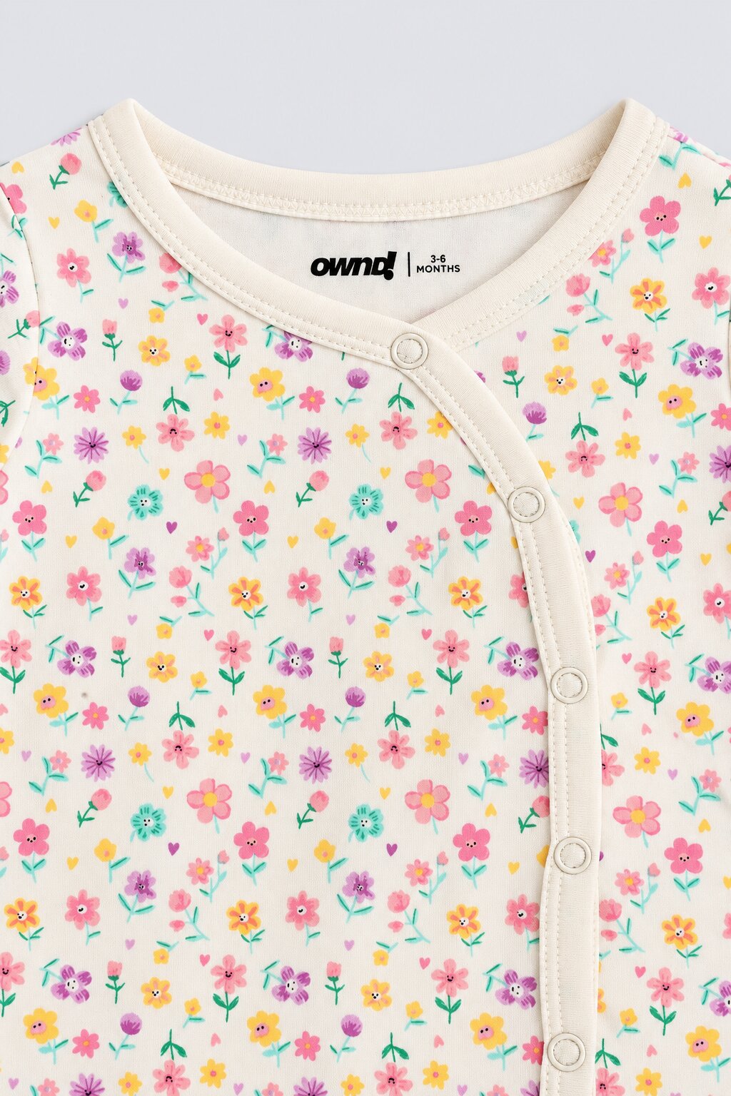 Infant Girls Off White Floral Print Co-ord Set - Image 6