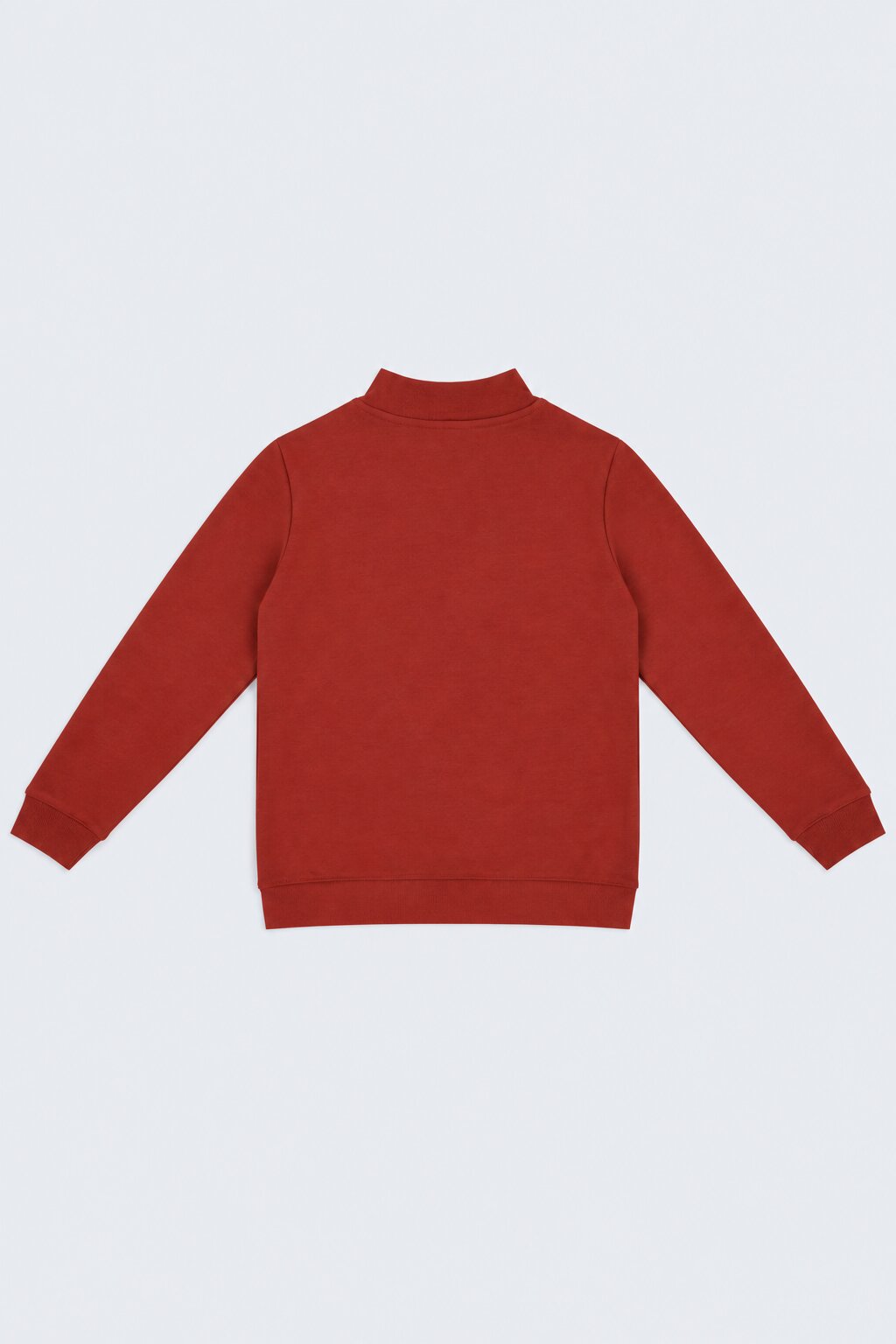 Tweens Boys Maroon Half Zip Utility Sweatshirt - Image 3