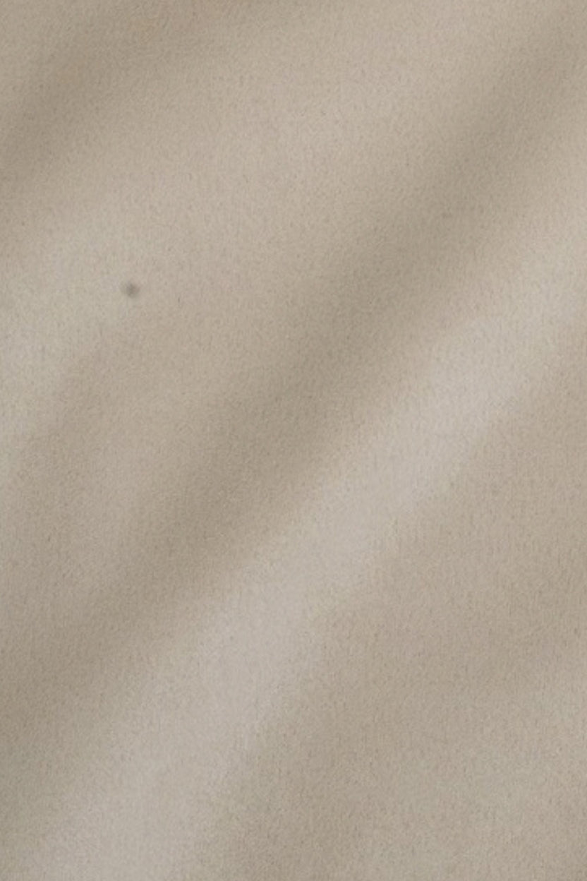 Mens Cream Solid Zip-Up Bomber Jacket - Image 7
