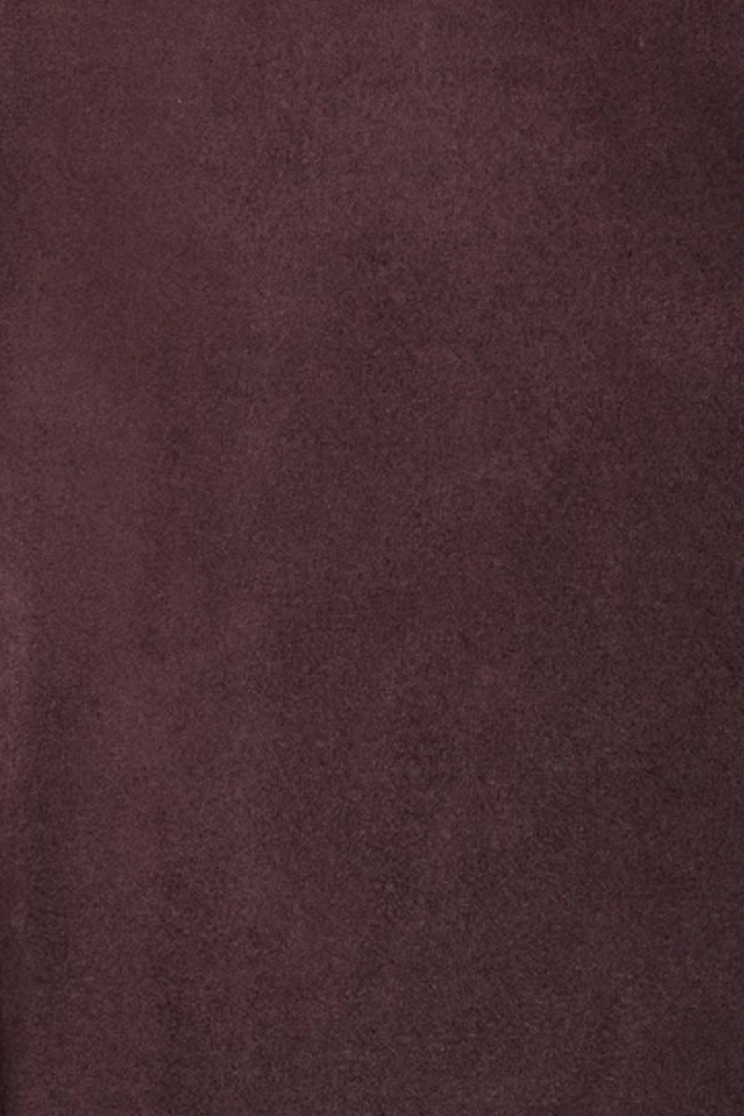 Mens Wine Solid Zip-Up Bomber Jacket - Image 8