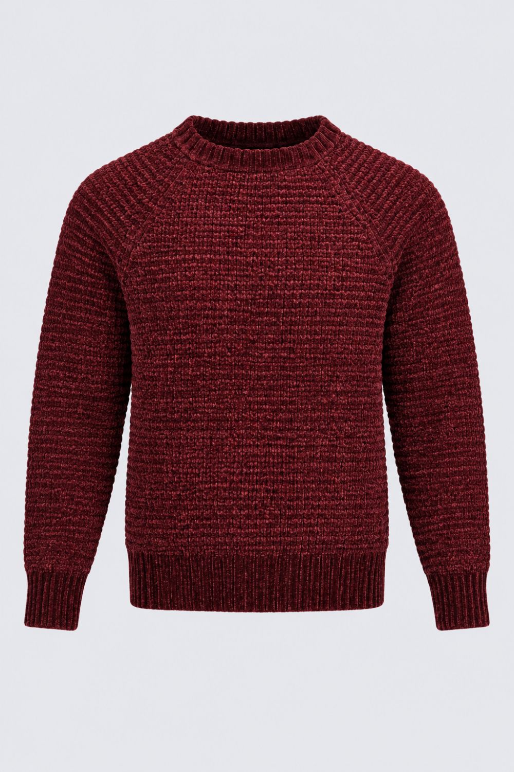 Womens Regular Fit Maroon Self Design Sweater - Image 7