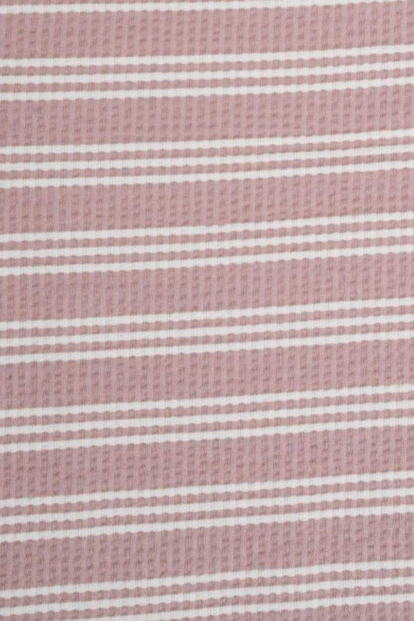 Womens Regular Fit Pink Striped Crop Top - Image 7