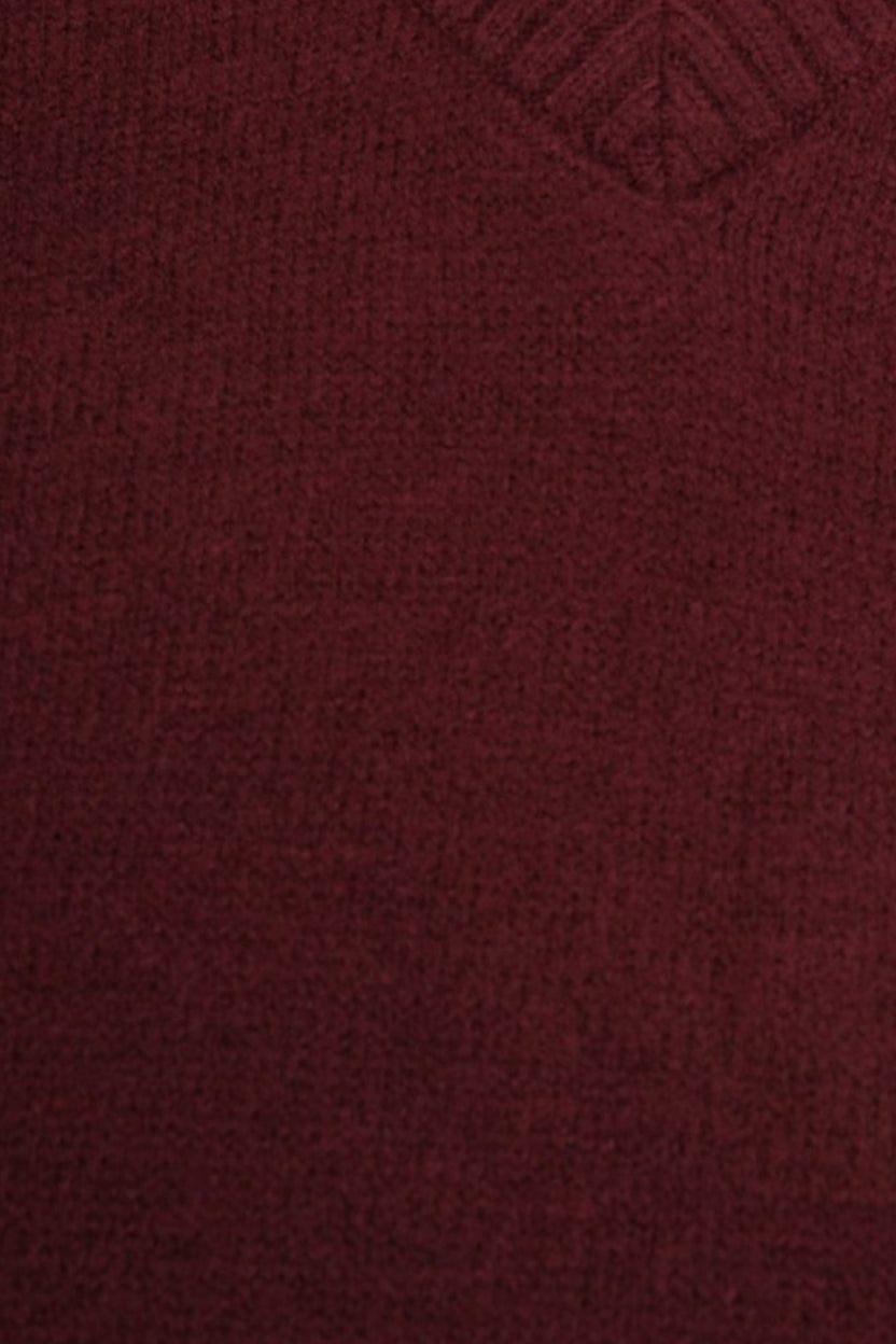 Womens Red Layered Shirt Knit Vest - Image 8