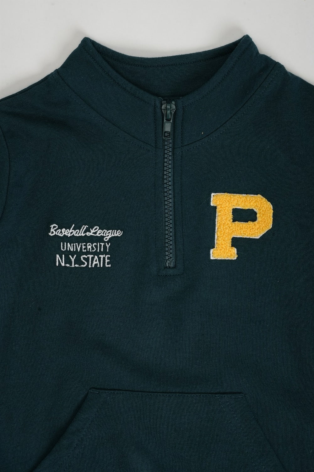 Boys Teal Patch Design Sweatshirt - Image 6
