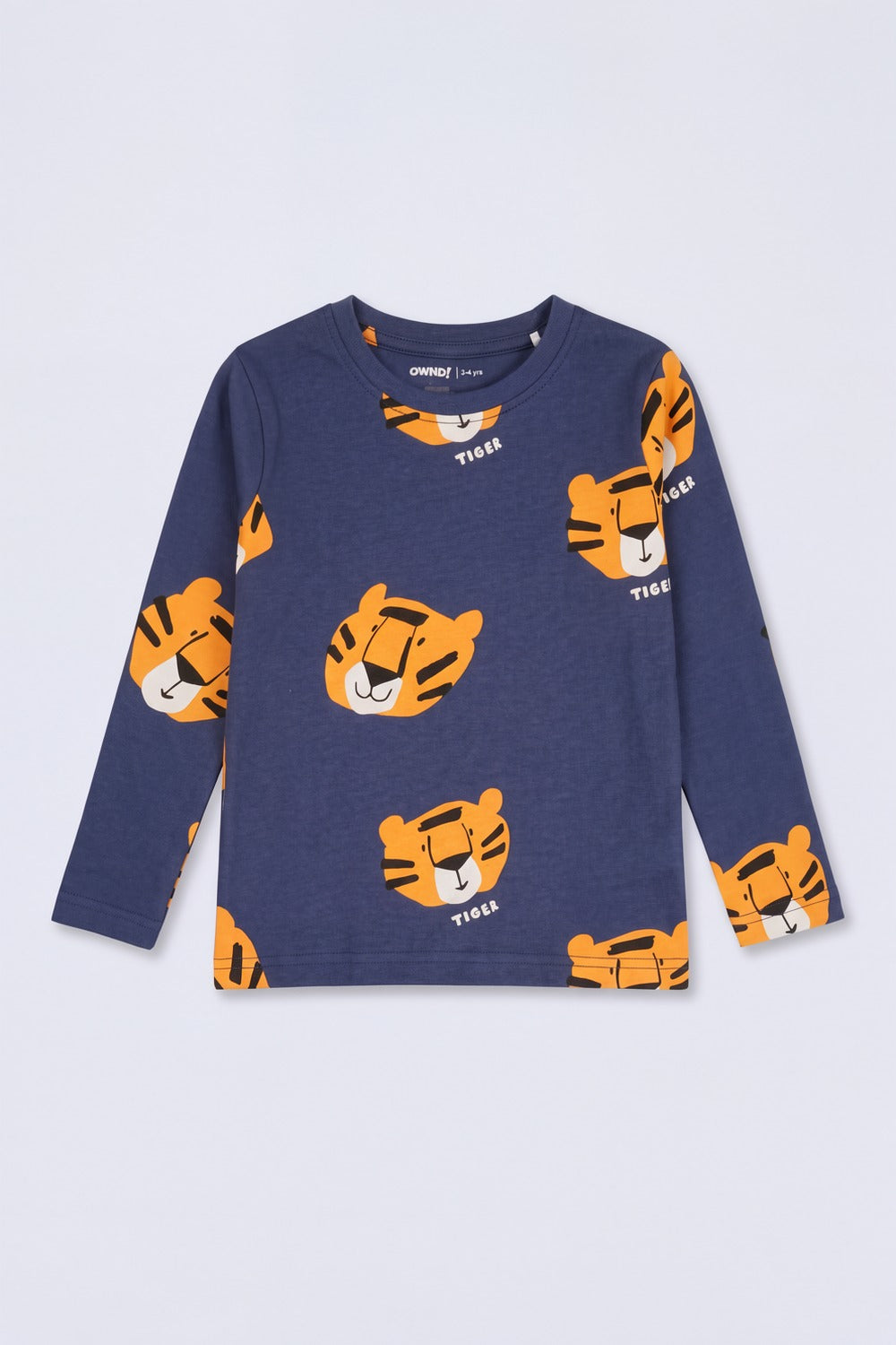 Boys Navy Tiger Graphic Print T-Shirt - Image 2