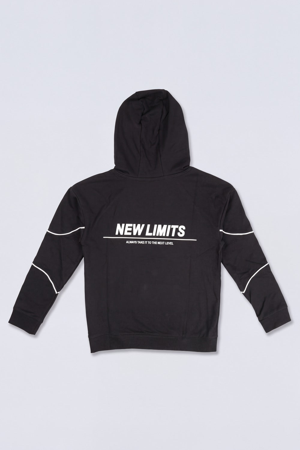 Tweens Boys Black Typographic Hooded Sweatshirt - Image 3