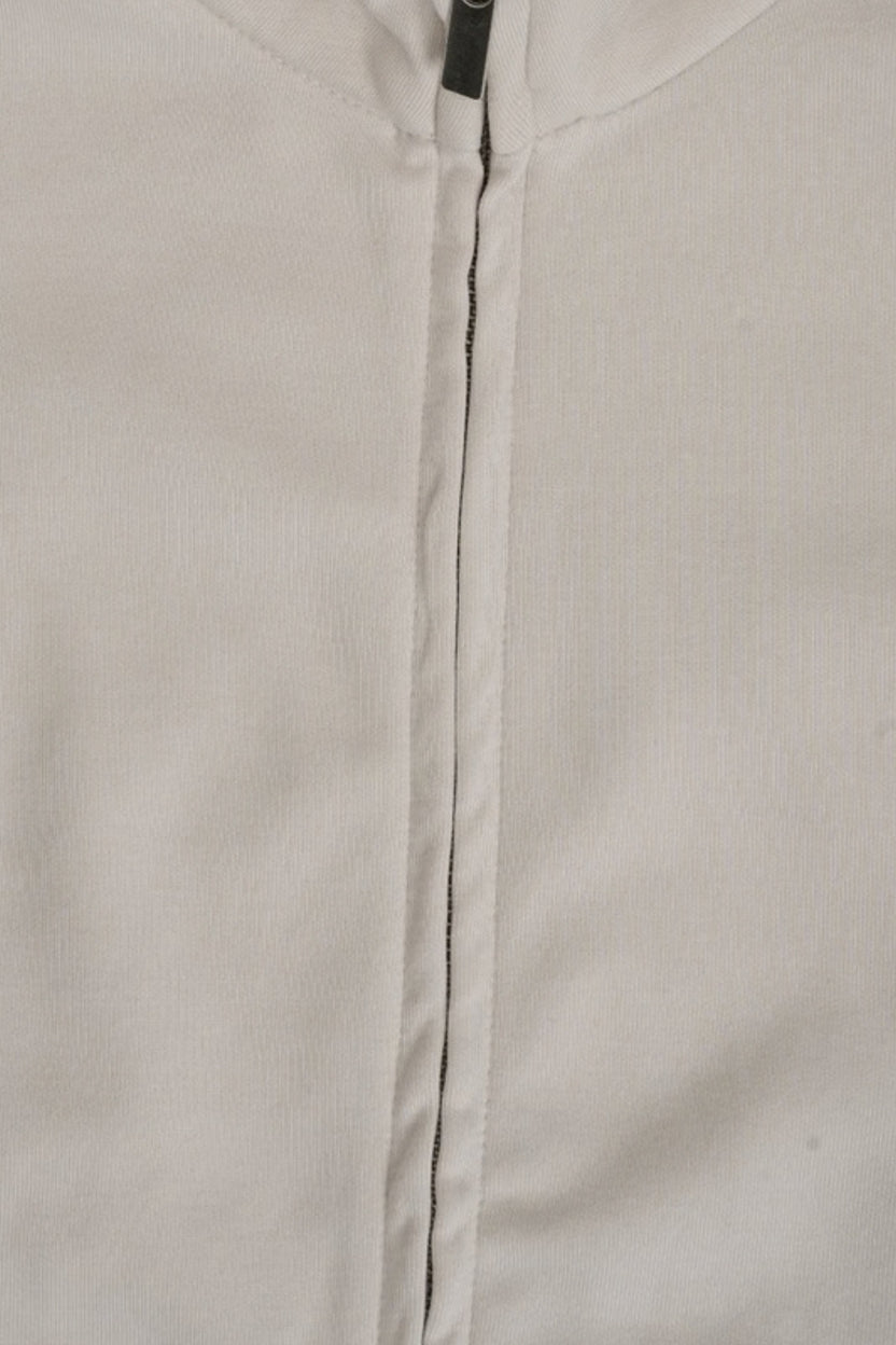 Womens Cream Solid Drawstring Waist Jacket - Image 8