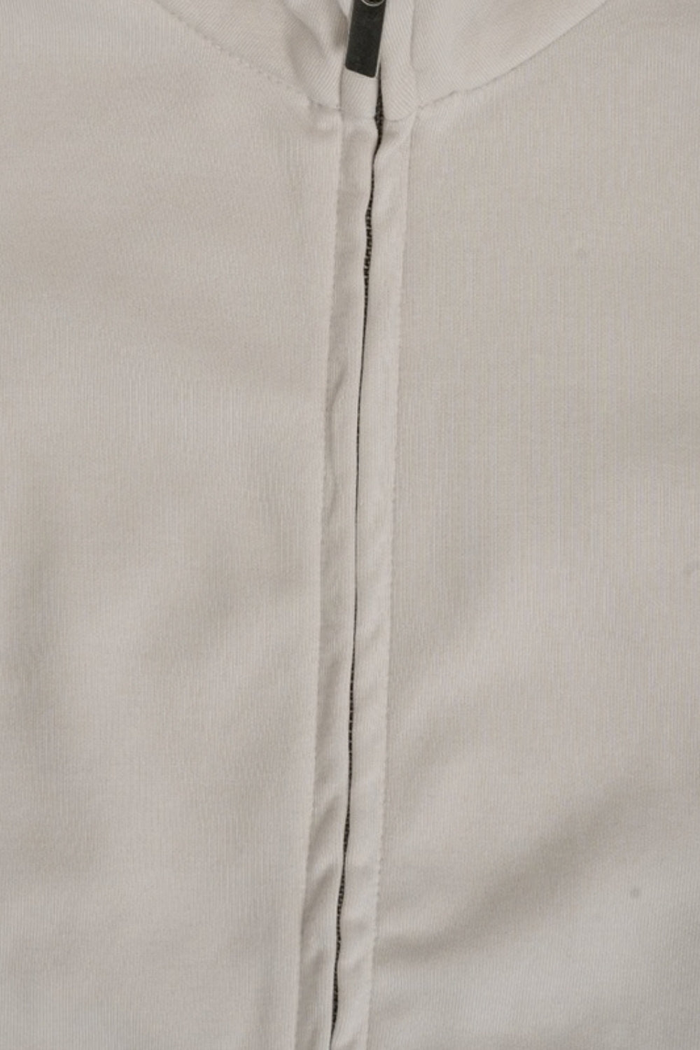 Womens Cream Solid Drawstring Waist Jacket - Image 8