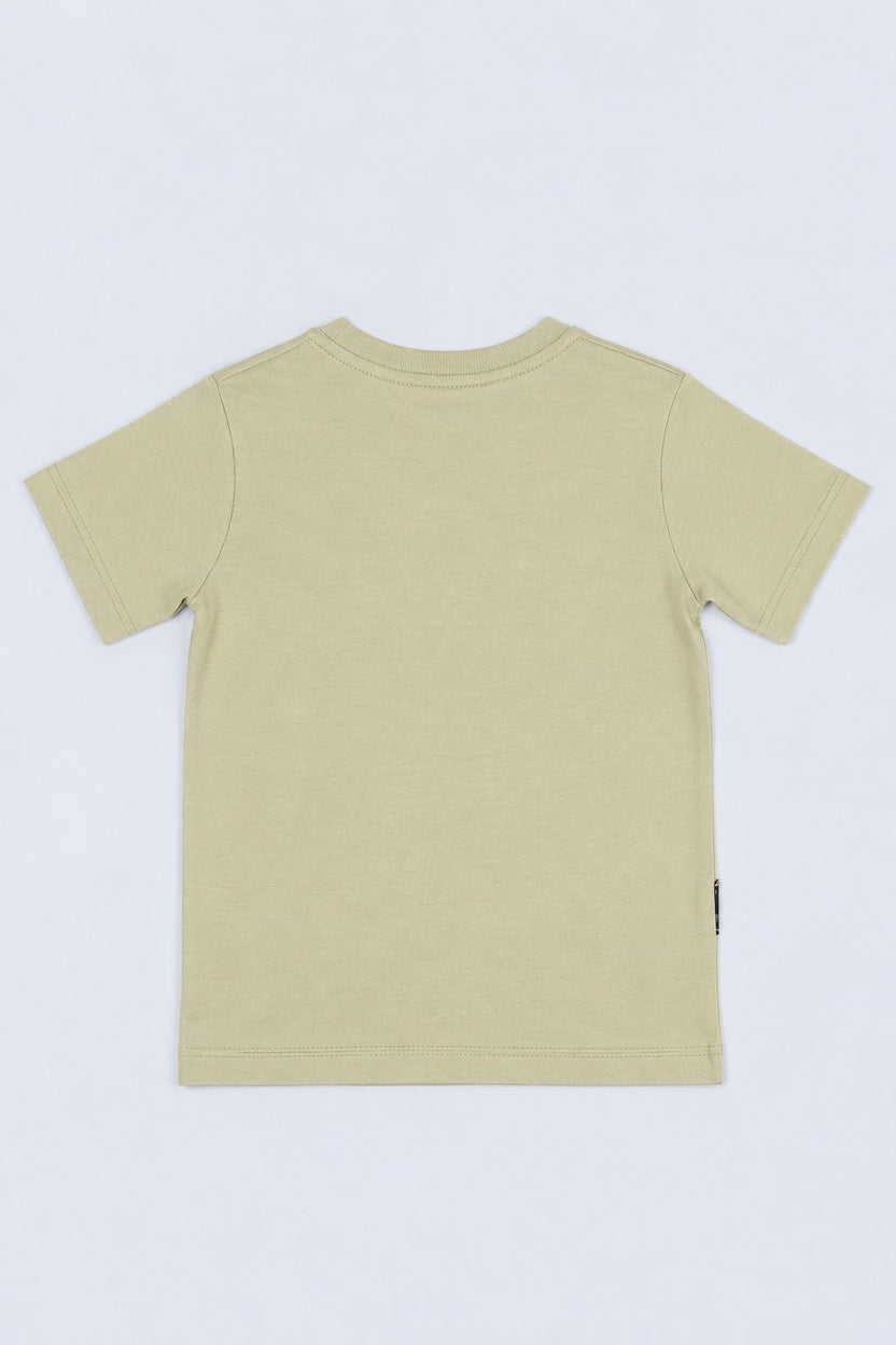 Tweens Boys Lime Graphic Racing Printed T-Shirt - Image 3