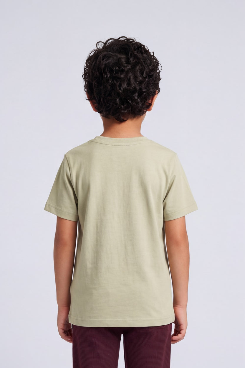 Tweens Boys Lime Graphic Racing Printed T-Shirt - Image 4