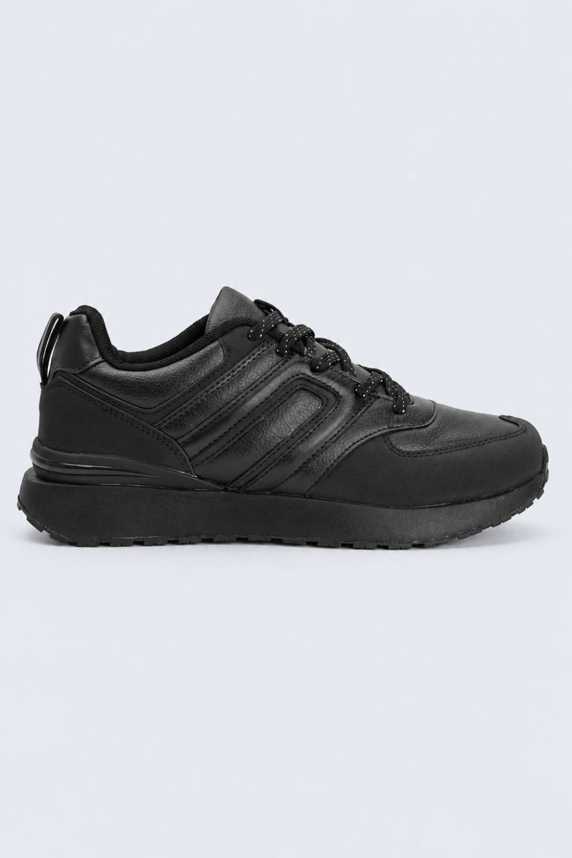 Mens Black Soli Lace-Up Casual Sneaker - Image 2