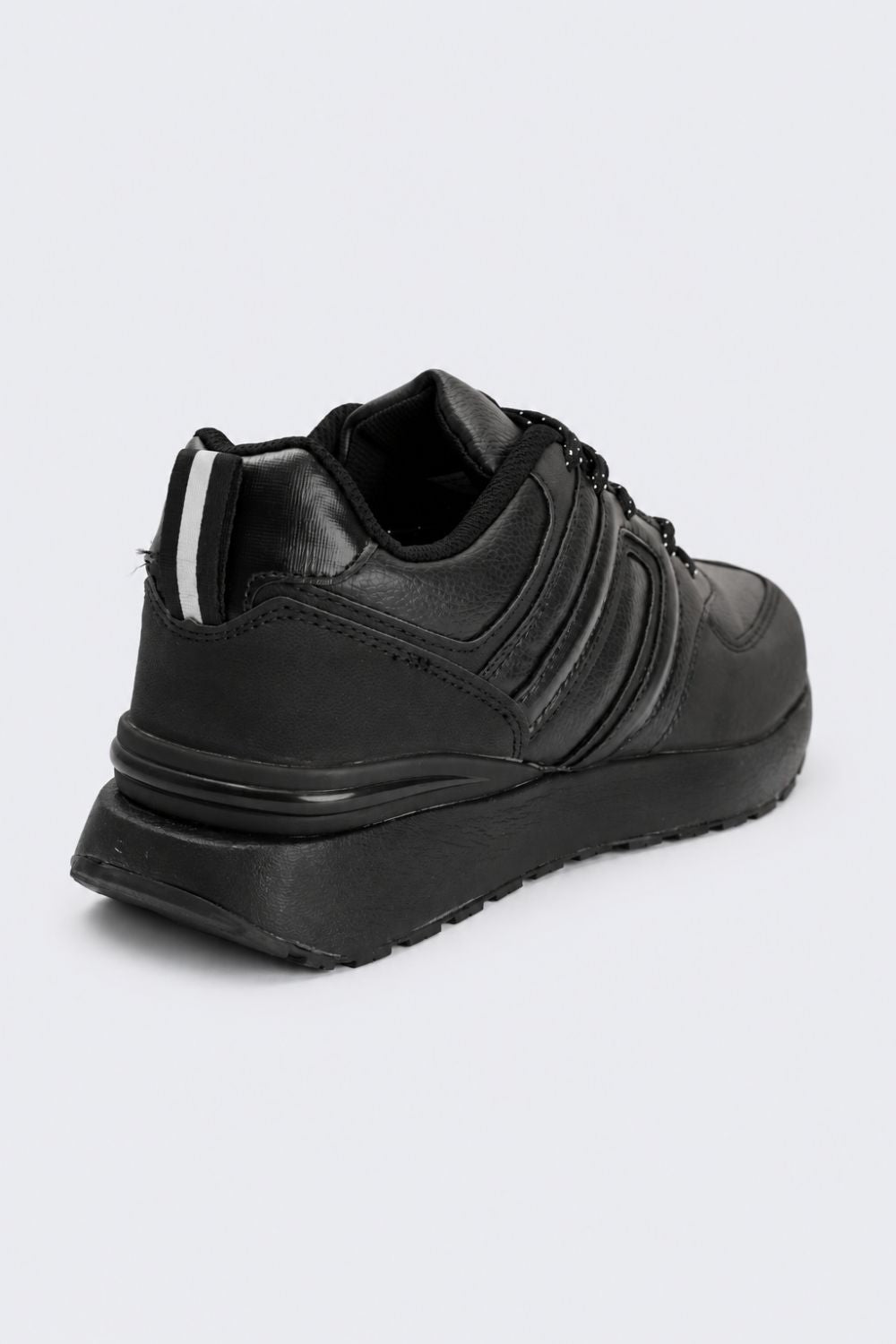 Mens Black Soli Lace-Up Casual Sneaker - Image 3