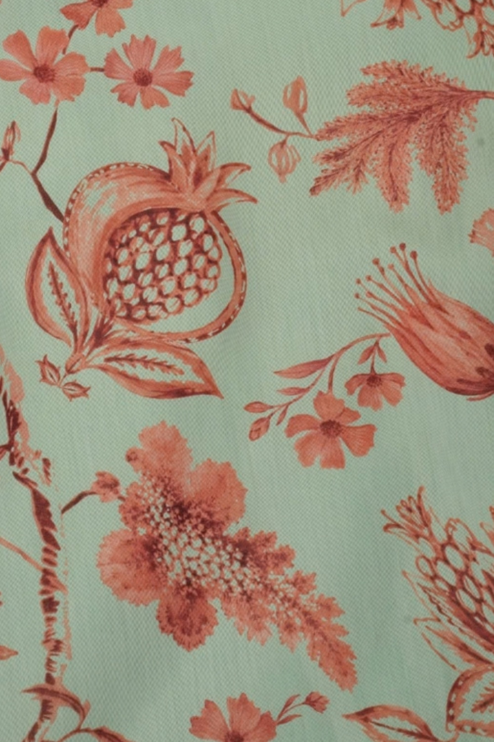 Womens Green Botanical Floral Print Tunic - Image 8