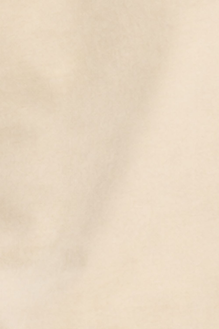 Mens Beige Solid Cotton Blend T-Shirt - Image 8