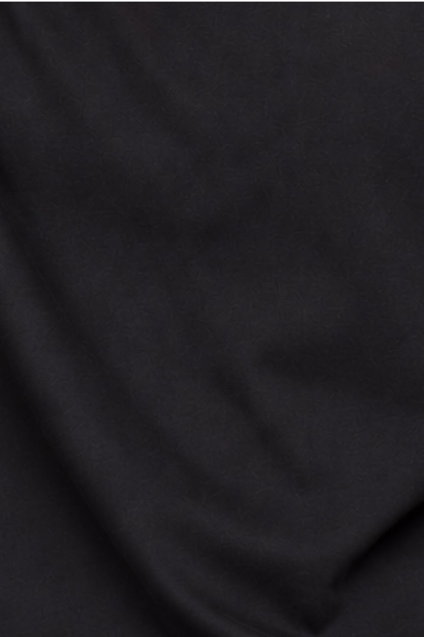 Mens Black Solid Cotton Blend T-Shirt - Image 8