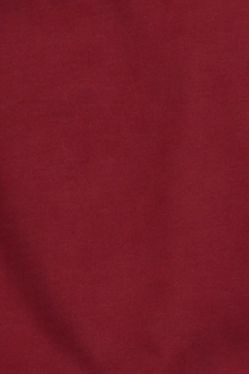 Mens Maroon Solid Cotton Blend T-Shirt - Image 8