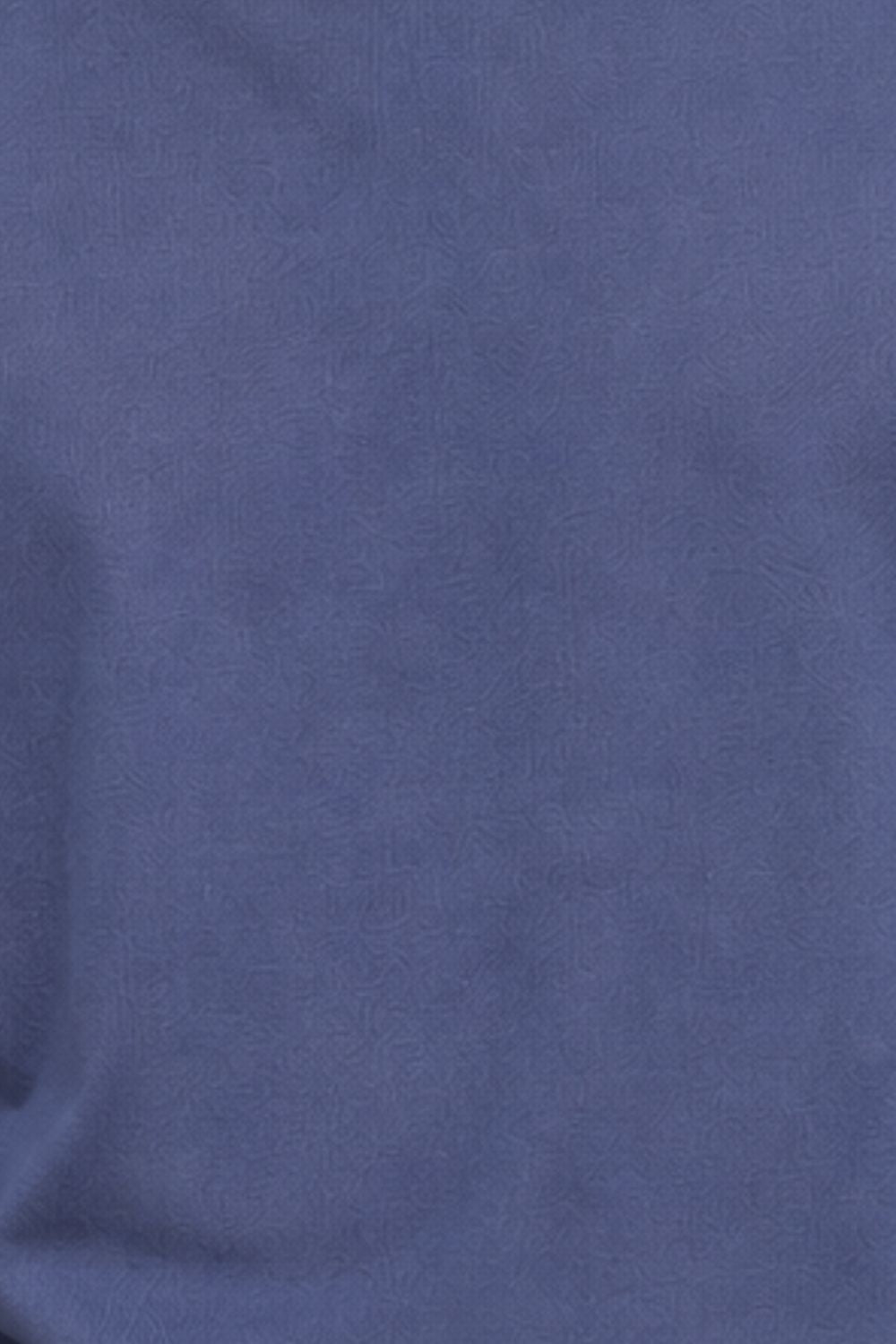 Mens Blue Solid Cotton Blend T-Shirt - Image 8