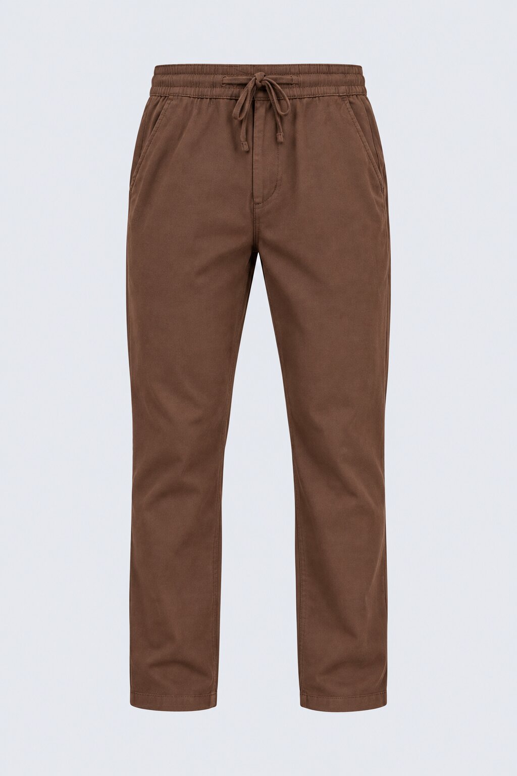 Mens Brown Relaxed Fit Drawstring Relaxed Fit Trouser - Image 7