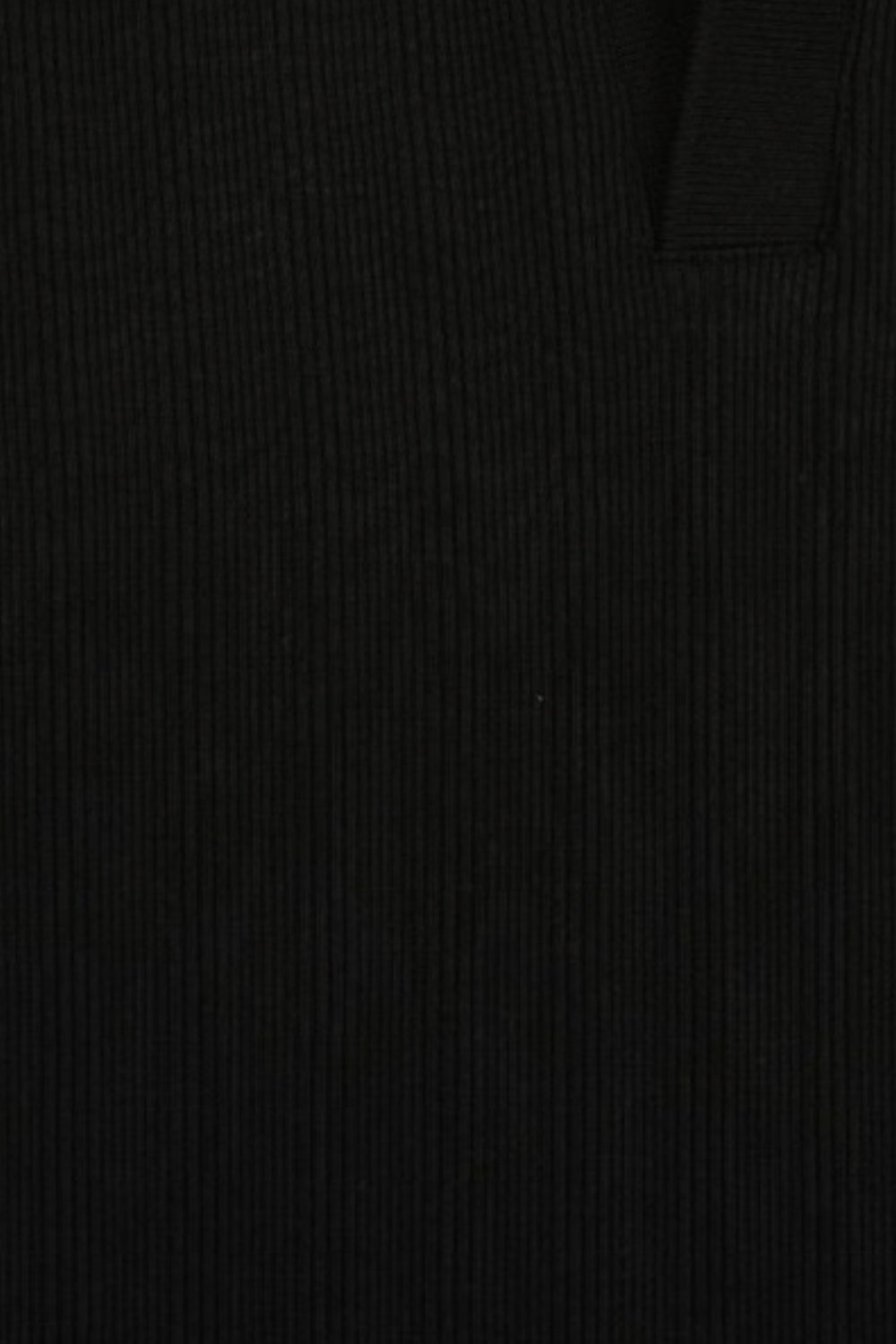 Mens Black Solid Textured Polo T-Shirt - Image 8