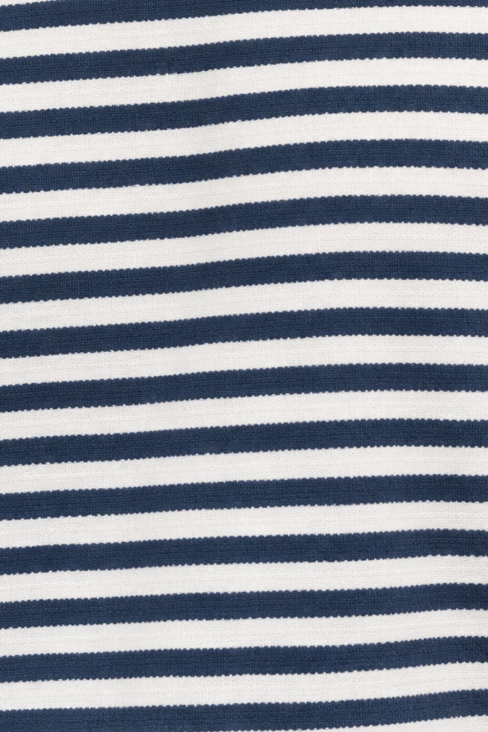 Mens Navy Striped Textured Crew Neck T-Shirt - Image 8
