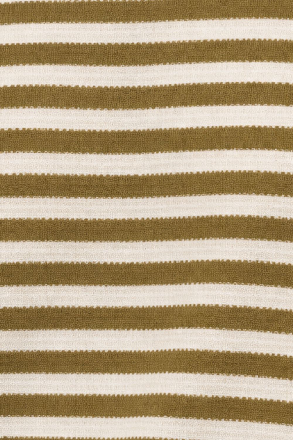 Mens Olive Striped Textured Crew Neck T-Shirt - Image 8