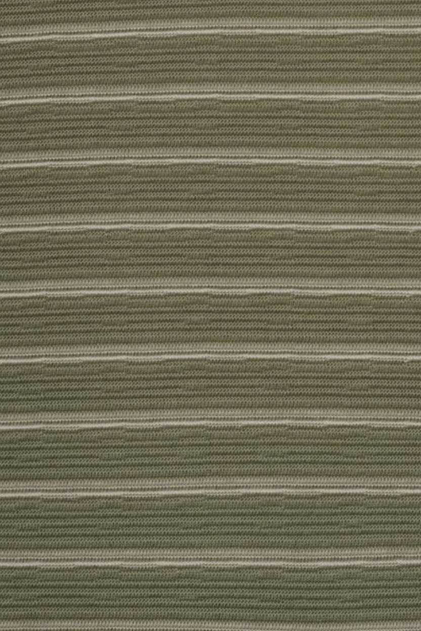 Mens Green Micro Striped Crew Neck T-Shirt - Image 8