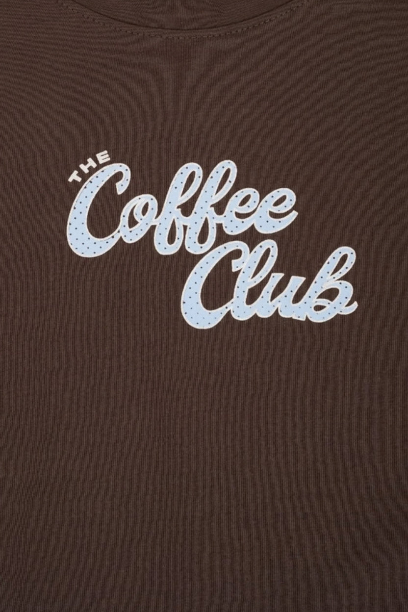 Womens Brown Relaxed Fit Typographic T-Shirt - Image 8
