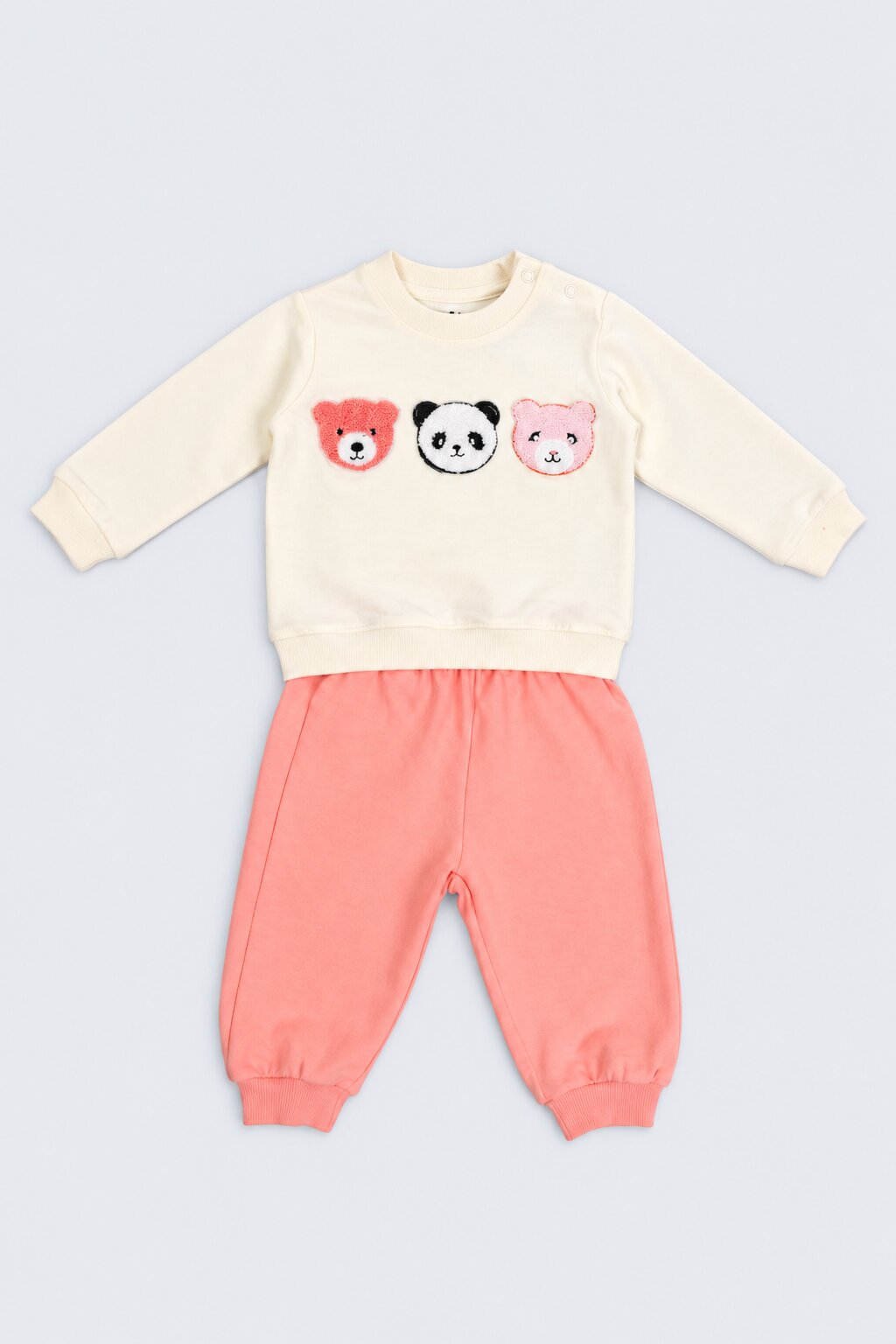 Off White Embroidered Cotton Co-ord Set - Image 7