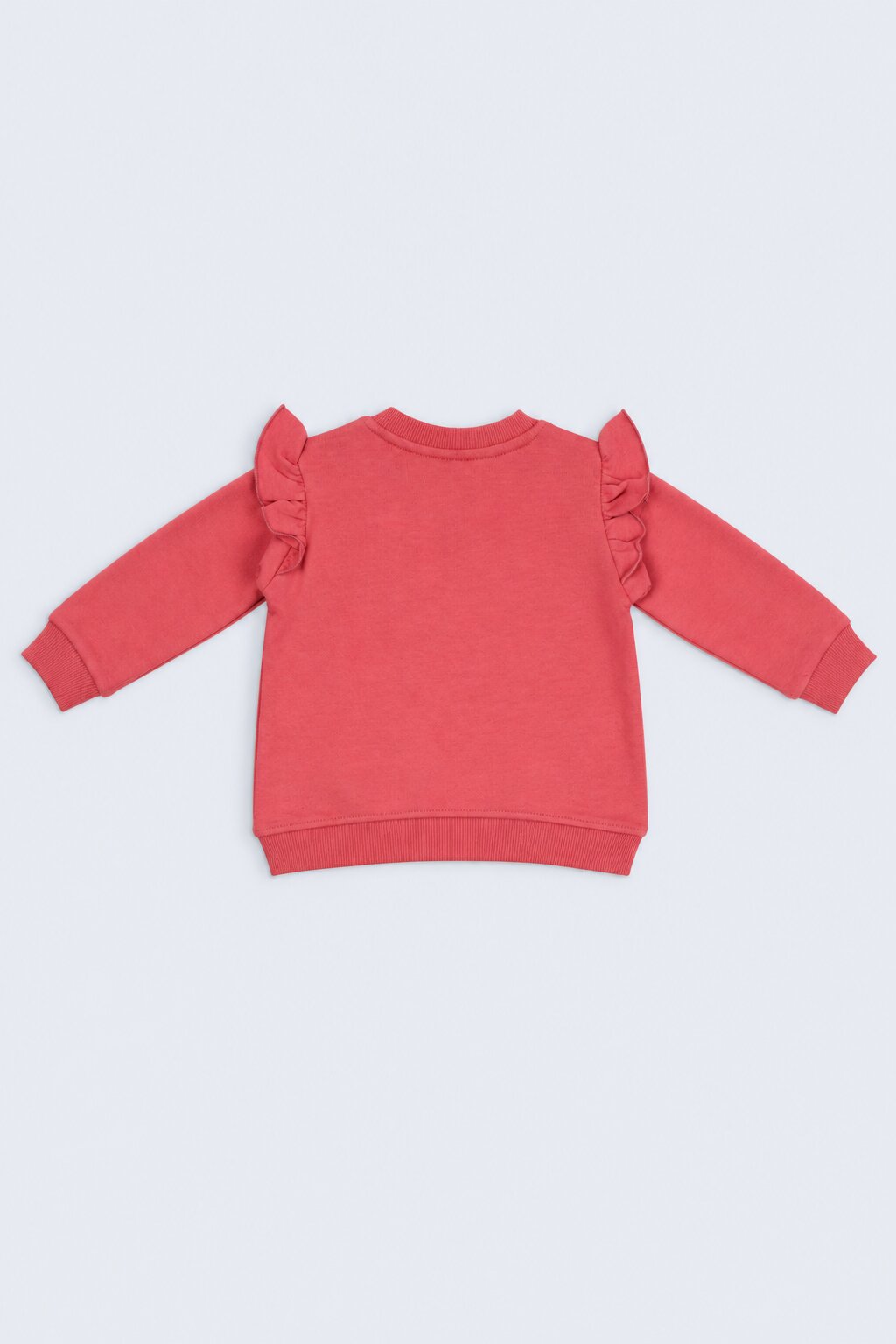 Red Graphic Printed Cotton  Infant Girls  Co-ord Set - Image 4