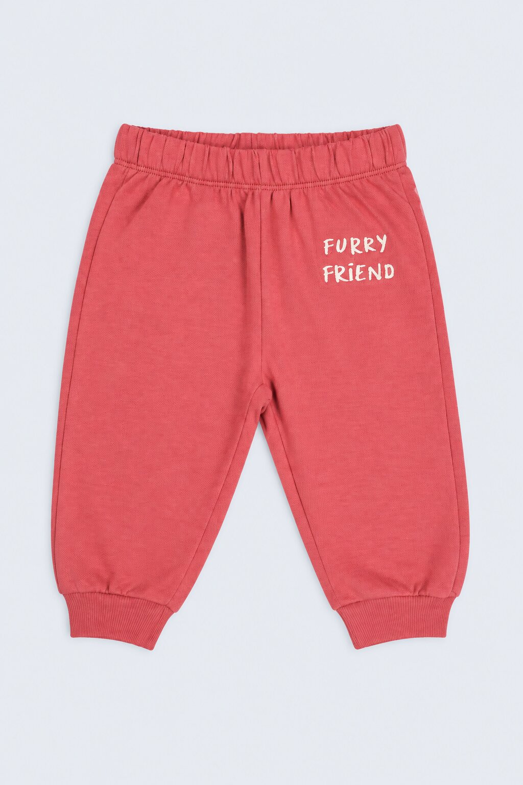 Red Graphic Printed Cotton  Infant Girls  Co-ord Set - Image 5