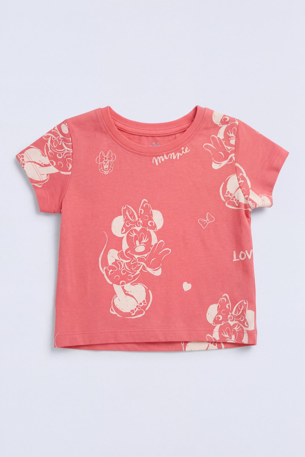 Red All - Over Printed Cotton Night Suit - Image 2