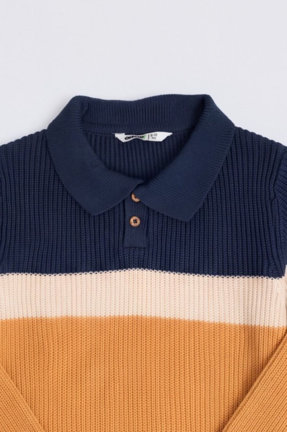 Tweens Boys Striped Collared Knit Sweater - Image 5