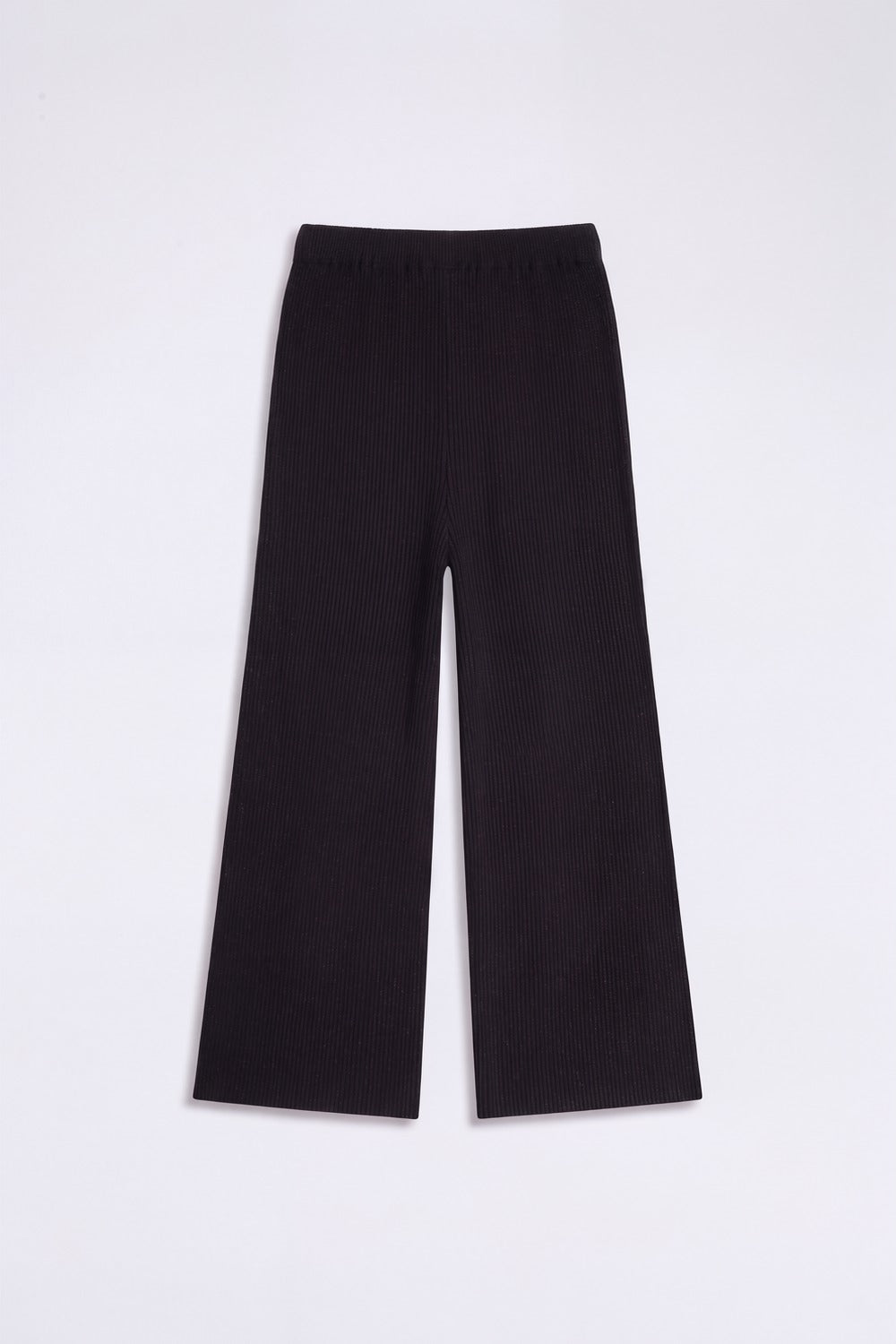 Tweens Girls Black Self Design Wide Leg Pant - Image 4